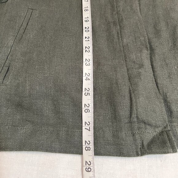 Zara Women's Jacket Button Size Large Utility Jacket Dark Green - Picture 10 of 10